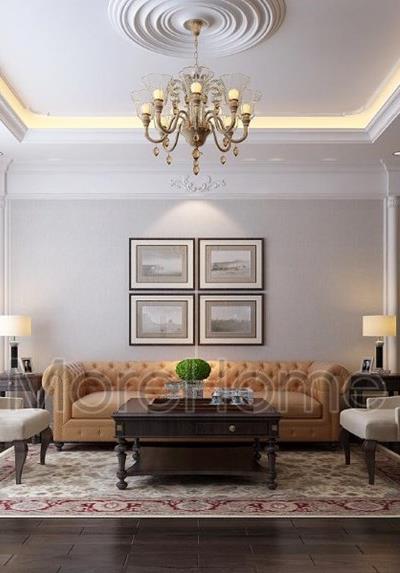  Thiết kế thi công nội thất gỗ óc chó tại căn hộ chung cư Goldmark City